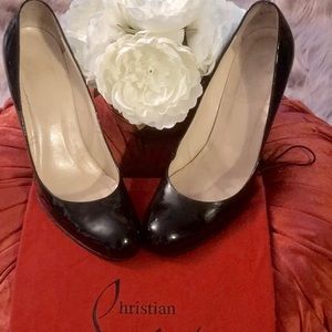 Christian Louboutin|BLACK WEDGE‎ PUMPS|9.5|Good Condition